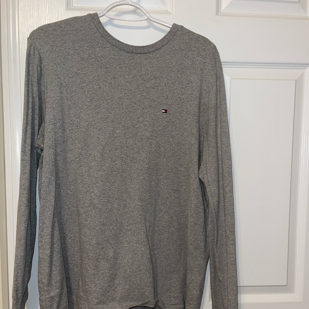 Mens Grey Tommy Hilfiger longsleeve shirt